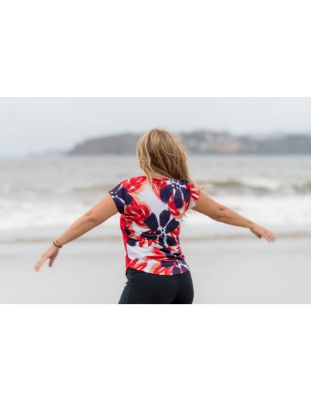 SLX CAMISETA ESPALDA FLORES