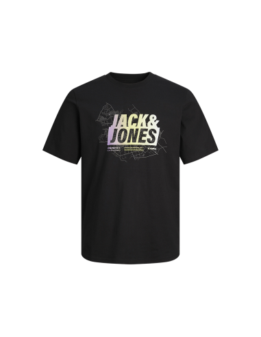 Camiseta JACK & JONES JCOMAP SUMMER  12257908 NEGRO Negro