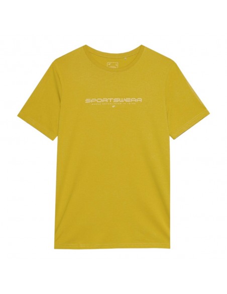 Camiseta amarilla manga corta 4F TSHIRT M1156-HOMBRE-71 4FWSS24TTSHM1156-71SS-