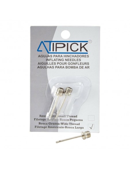 BLISTER 3 AGUJAS CON ROSCA GRUESA