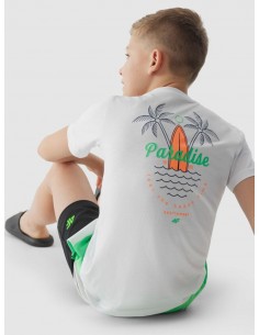 Camiseta manga corta 4F TSHIRT M1130-NIÑO-10S-BLANCO 2