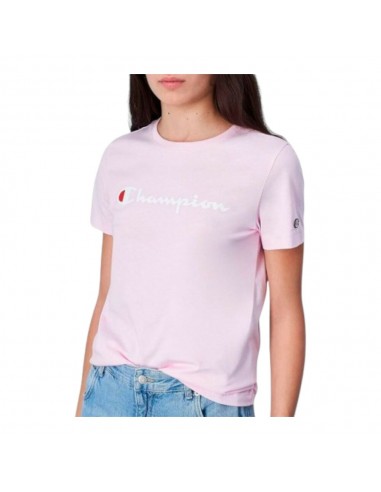 Camiseta CHAMPION Crewneck T-Shirt-117366-PS013-ROSA-MUJER