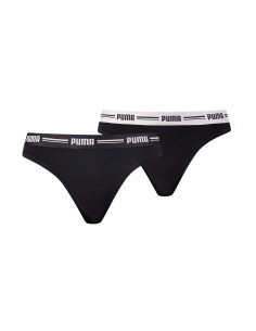 Tanga PUMA PUMA WOMEN STRING 2P PACK 603034001 200 Negro