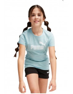 Conjunto PUMA 846936-22-Logo Tee & Shorts Set G-NIÑA-BLANCO 2