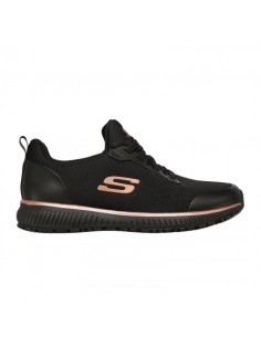 Zapatilla SKECHERS SQUAD 77222EC BKRG Negro