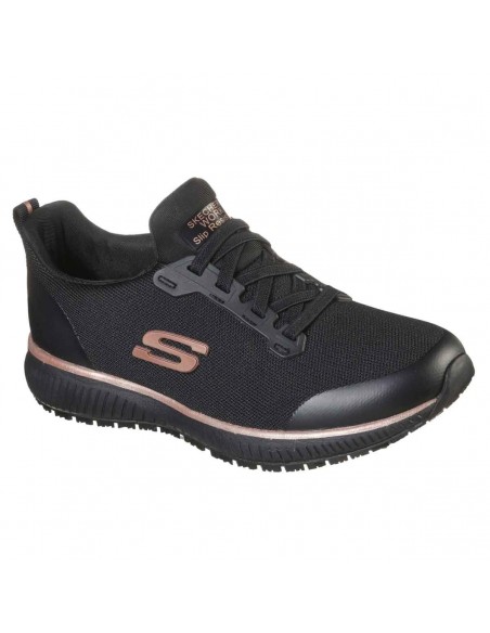 Zapatilla SKECHERS SQUAD 77222EC BKRG Negro