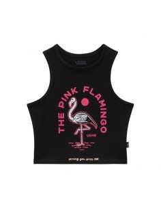 Camiseta VANS FLAMINGHOST FITTED TANK VN000GH8BLK1 Negro
