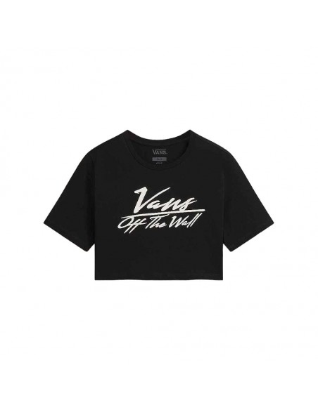 Camiseta VANS GO ANYPLACE CREW CROP II VN000GJ1BLK1 Negro