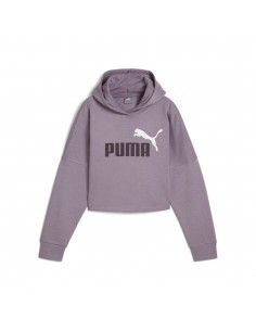 Sudadera Gris PUMA CROPPED Capucha Niña
