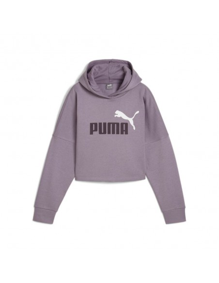 Sudadera Gris PUMA CROPPED Capucha Niña