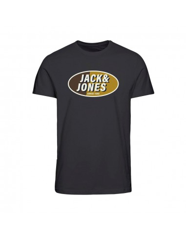 Camiseta JACK & JONES JCORAY COLOR TEE SS CREW NECK 12267378 NEGRO Negro