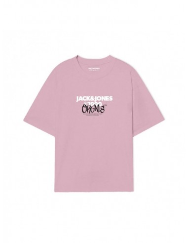 Camiseta JACK & JONES JORBUSHWICK TEE SS CREW NECK FST 12263939 Rosa Rosa