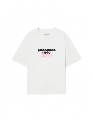 Camiseta JACK & JONES JORBUSHWICK TEE SS CREW NECK FST 12263939 Blanco Blanco