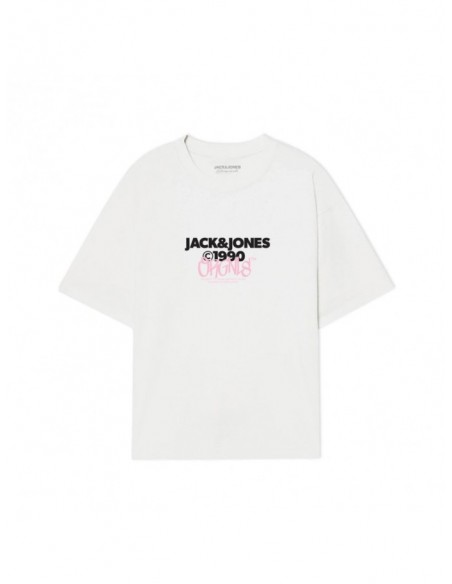 Camiseta JACK & JONES JORBUSHWICK TEE SS CREW NECK FST 12263939 Blanco Blanco