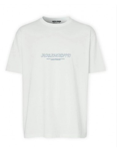 Camiseta JACK & JONES JORBRONX TEE SS CREW NECK FST 12263936 Blanco Blanco