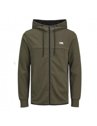 Sudadera JACK & JONES JCOAIR SWEAT ZIP HOOD NOOS 12204926 Verde Verde