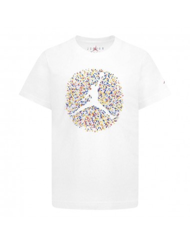 Camiseta NIKE JDB POOLSIDE JUMPMAN SS TEE 95D122 001 Blanco