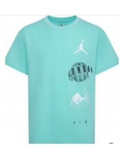 Camiseta NIKE JDB AIR GLOBE JORDAN SS TEE 95D121 E8G Verde