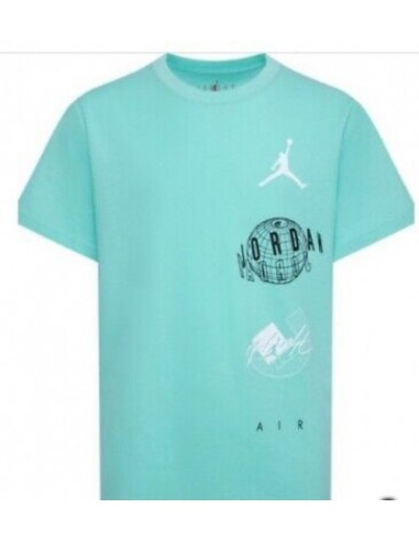 Camiseta NIKE JDB AIR GLOBE JORDAN SS TEE 95D121 E8G Verde