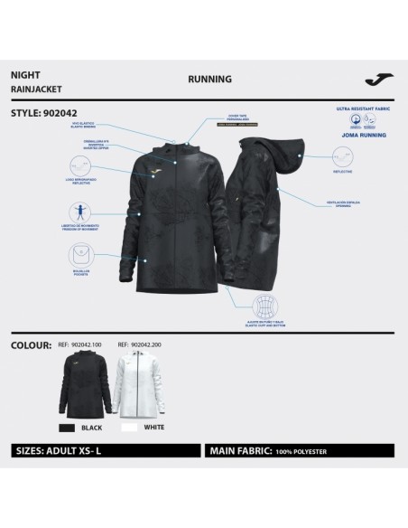 JOMA CORTAVIENTOS R-NIGHT BLACK