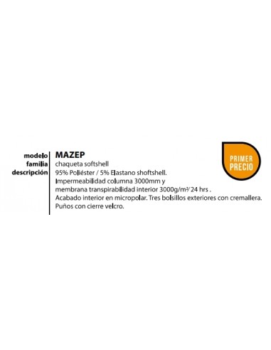 ALPHADVENTURE SOFTSHELL MAZEP