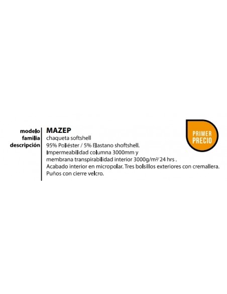 ALPHADVENTURE SOFTSHELL MAZEP