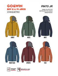 GO&WIN CHUBASQUERO NIÑO PINTO