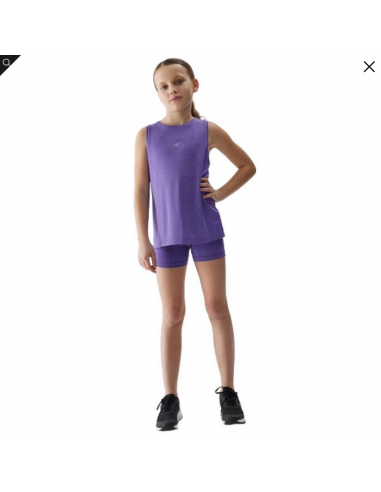 Camiseta sin mangas 4F TSHIRT FNK F695-NIÑA-50S-VIOLETA