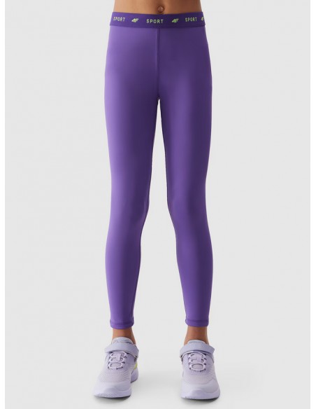 Malla larga 4F TIGHTS FNK F223-NIÑA-50S-VIOLETA