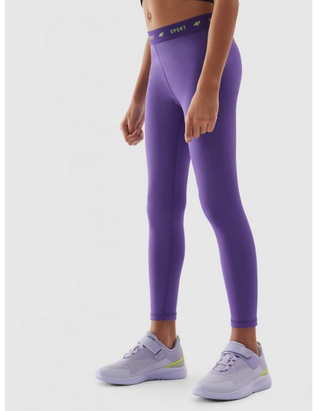 Malla larga 4F TIGHTS FNK F223-NIÑA-50S-VIOLETA