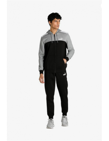 PUMA-ESS+ Hooded Colorblock TRACK SUIT