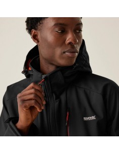 Softshell REGATTA-Hewitts X- BLCK/RED/OCHR 2