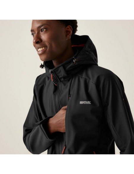 Softshell REGATTA-Hewitts X- BLCK/RED/OCHR