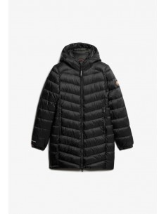 HOODED FUJI MID PADDED JACKET BLACK 2