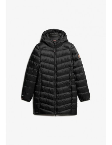 HOODED FUJI MID PADDED JACKET BLACK