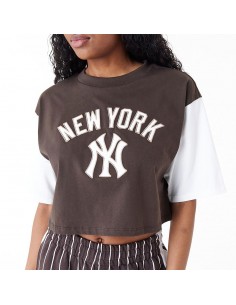 Camieta NEW ERA MLB LIFESTYLE CROP TEE NEYYAN 60435312 Negro 2