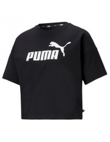 Camiseta PUMA ESS CROPPED LOGO TEE 586866 01 Negro