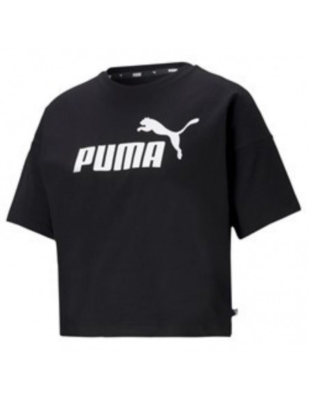 Camiseta PUMA ESS CROPPED LOGO TEE 586866 01 Negro