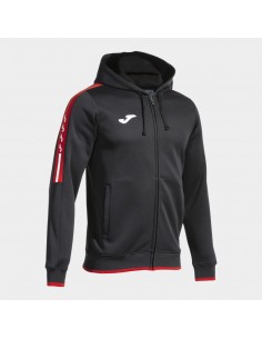 JOMA CHAQUETA OLIMPIADA CON CAPUCHA NEGRO/ROJO