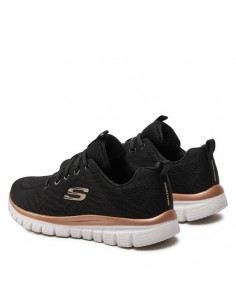 Zapatilla SKECHERS GRACEFUL 12615 BKGD Negro 2