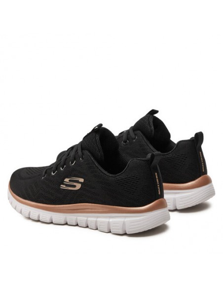 Zapatilla SKECHERS GRACEFUL 12615 BKGD Negro