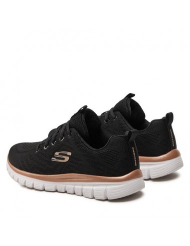 Zapatilla SKECHERS GRACEFUL 12615 BKGD Negro