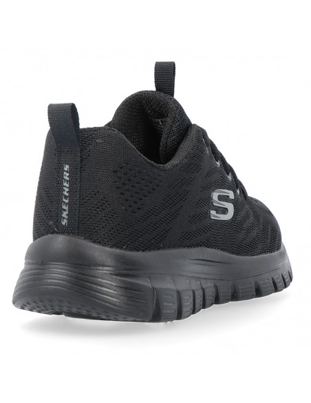 Zapatilla Multideporte para MUJER SKECHERS GRACEFUL-GET CONNECTED-BBK