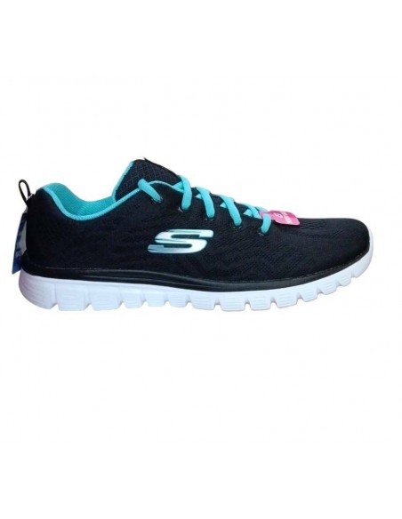 Zapatilla Multideporte para MUJER SKECHERS GRACEFUL-GET CONNECTED-BBK