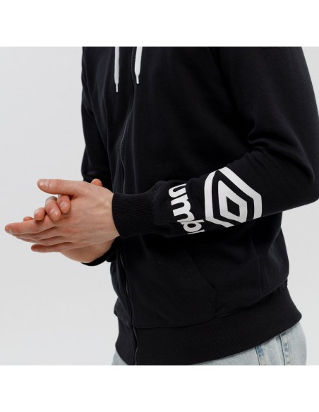 Sudadera UMBRO FW TERRACE ZIP HOODIE 66063U 060 Negro