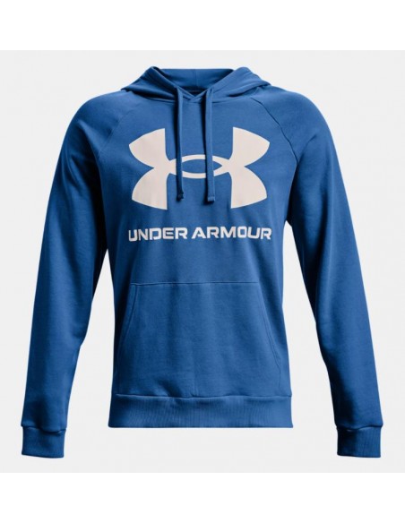 UNDER ARMOUR UA RIVAL FLEECE BIG LOGO HD-BLU