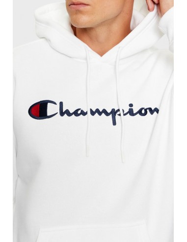 SUDADERA CHAMPION-Hooded Sweatshirt-219203-WW001-WHT-HOMBRE-BLANCO