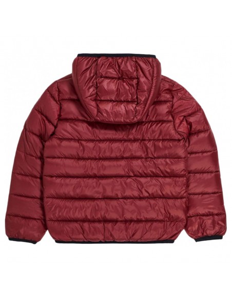 CAZADORA CHAMPION-Hooded Jacket-306568-RS508-TBR/TBR/ALLOVER-UNISEX JUNIOR-GRANATE