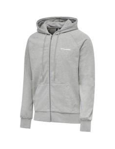 SUDADERA ABIERTA CON CAPUCHA HUMMEL HOMBRE ALGODON GRIS...