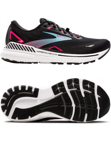 Zapatilla Multideporte para MUJER BROOKS ADRENALINE GTS 23 GTX BLACK KNOCKOUT PINK